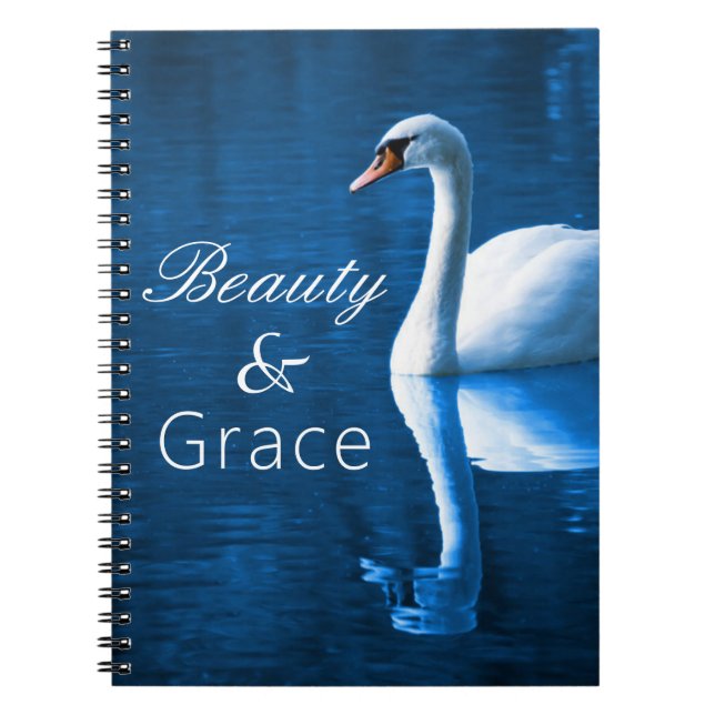 Cuaderno Beauty Grace Tranquil Lake White Swan (Frente)
