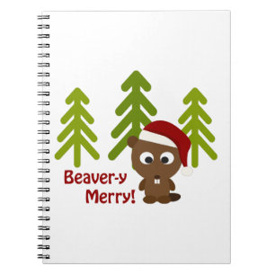 Cuaderno ¡Beaver-y Merry! El castor de los Navidades cutáne