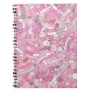 Cuaderno Bebbles Mosaic Art - Rosa Rubor Rosa