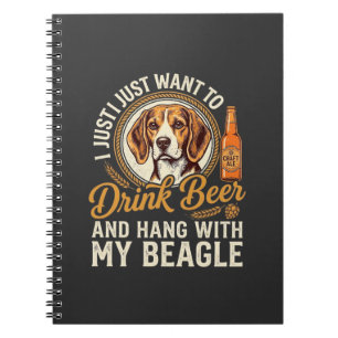 Cuaderno Bebe Cerveza Beagle Perro Cerveza Artesanal Botell