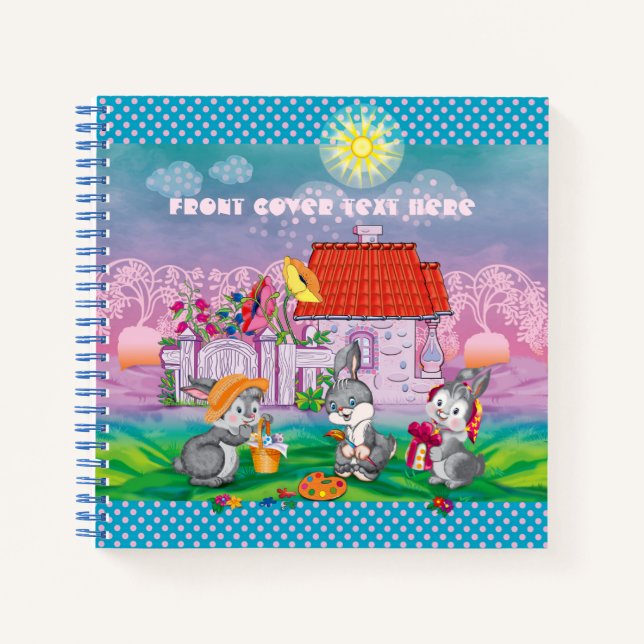 Cuaderno Bebé conejo pequeño (Anverso)