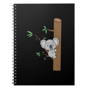 Cuaderno Bebé Cute Koala Subiendo Un Árbol De Eucaliptos