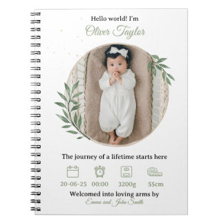 Cuaderno Bebé de bienvenida - Detalles del Personalizado