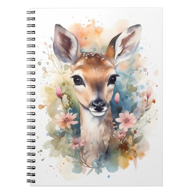 Cuaderno Bebé de bosque lindo querido pinturas de arte de g (Frente)