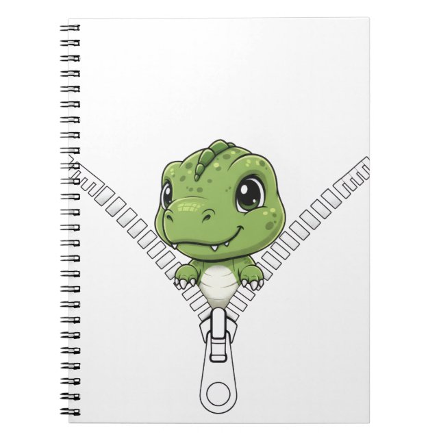 Cuaderno Bebé dinosaurio lindo Peek (Frente)