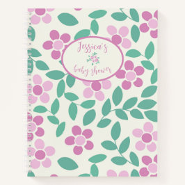 Cuaderno Bebé en Bloom Bloc de notas Baby Shower de color r