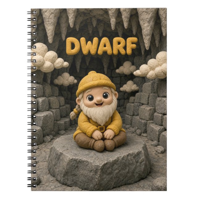 Cuaderno Bebé Enano Adorable, Mitológico (Frente)