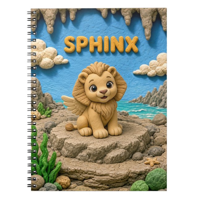 Cuaderno Bebé Esfinge Adorable, Mitológico (Frente)