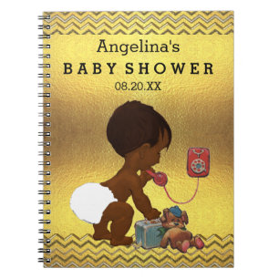 Cuaderno Bebé étnico en el libro de visitas de los galones