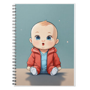 Cuaderno Bebé inteligente - Cara pensadora pequeña