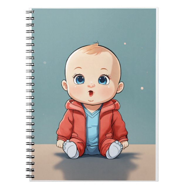 Cuaderno Bebé inteligente - Cara pensadora pequeña (Frente)
