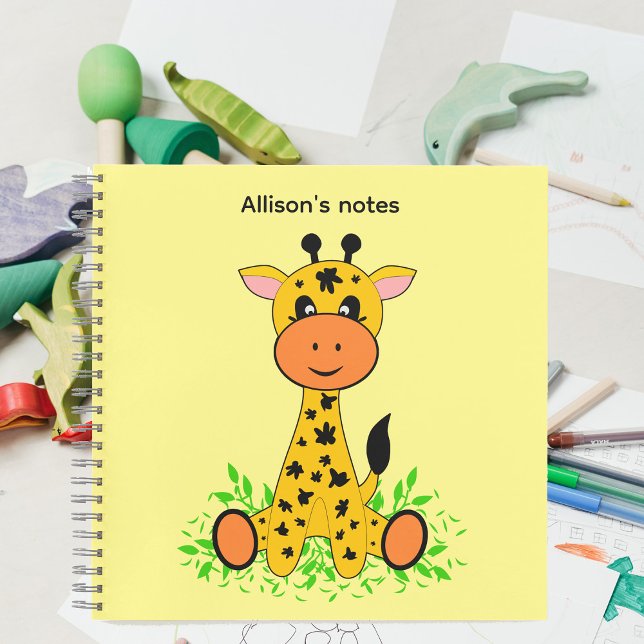 Cuaderno Bebé jirafa divertida y linda para niños (Subido por el creador)