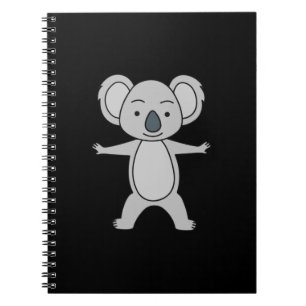 Cuaderno Bebé Koala Lindo Con Una Sonrisa De Pie