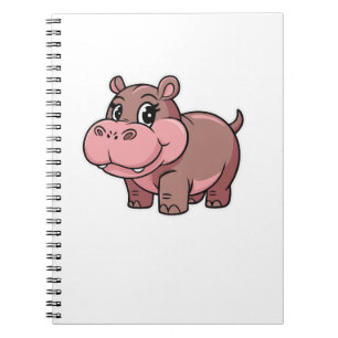 Cuaderno Bebé lindo Hippo Moo Deng Camiseta De Larga Manga