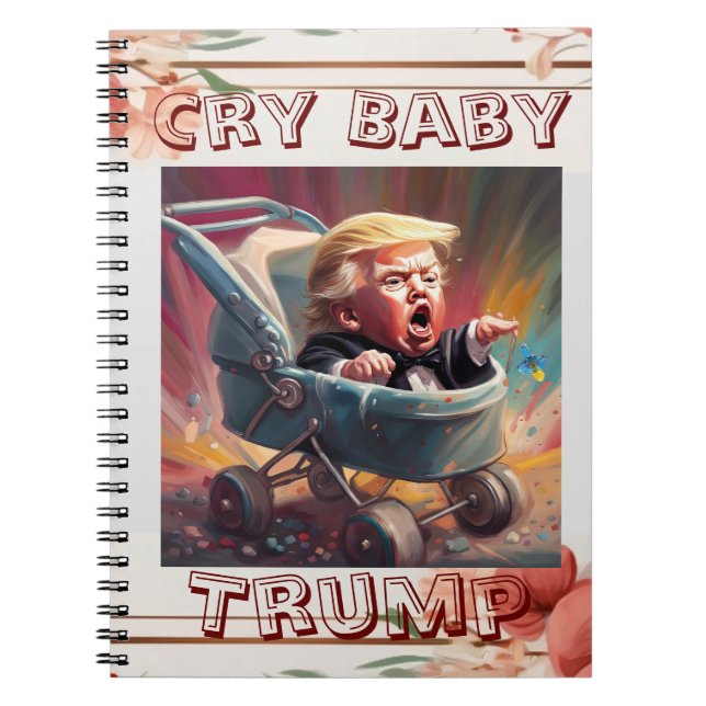 Cuaderno Bebé llora Trump (Frente)