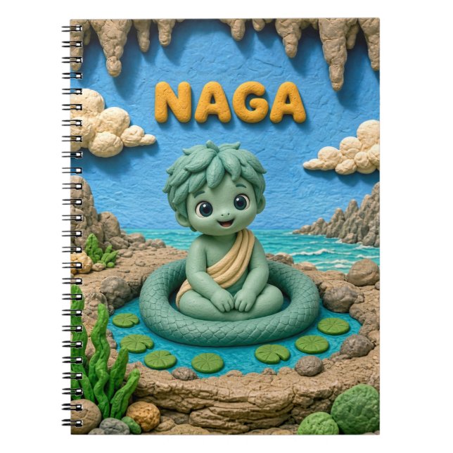 Cuaderno Bebé Naga Adorable, Mitológico (Frente)
