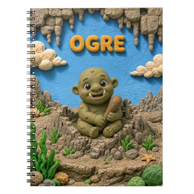 Cuaderno Bebé Ogro Adorable, Mitológico (Frente)
