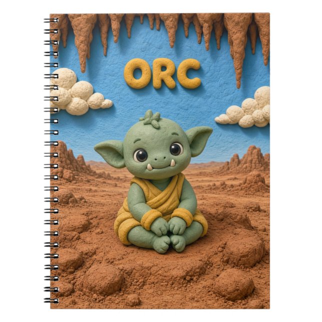 Cuaderno Bebé Orc Adorable, Mitológico (Frente)