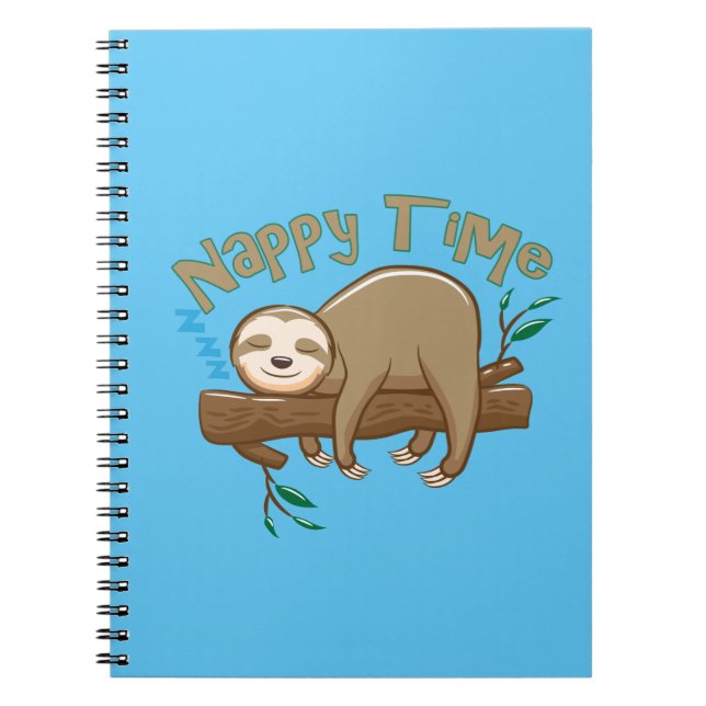 Cuaderno Bebé Perezoso Super Encantador (Frente)