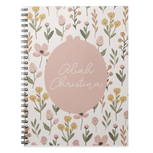 Cuaderno Bebé personalizado de bloc de notas en espiral de  (Frente)