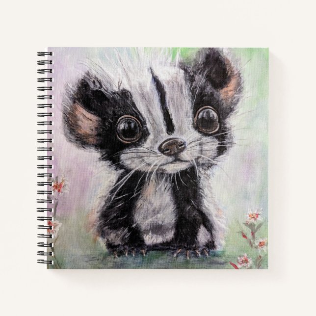 Cuaderno Bebé Personalizado Skunk de 8,5" x 8,5" (Anverso)
