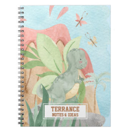 Cuaderno Bebé personalizado Tiranosaurios Rex Dinosaur