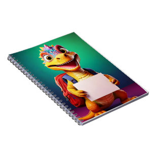 Cuaderno Bebé portátil - Dinosaurio con bolso de escuela