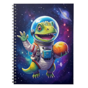 Cuaderno Bebé portátil - Dinosaurio en el espacio