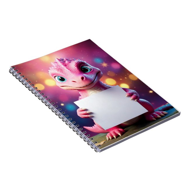 Cuaderno Bebé portátil - Pon tu nombre - Baby Dinosaur (Lado Derecho)