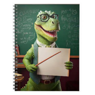 Cuaderno Bebé portátil - Pon tu nombre - Dinosaurio docente