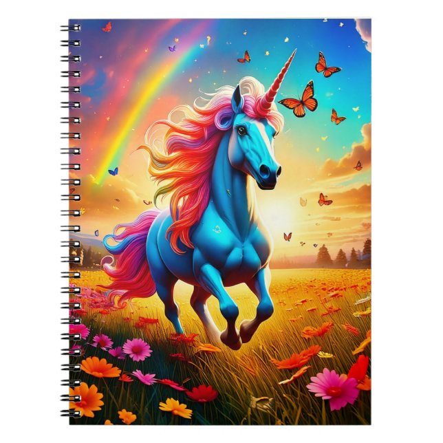 Cuaderno Bebé portátil - unicornio (Frente)
