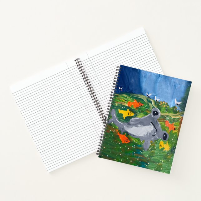 Cuaderno Bebé tiburón "Arte de niños" (Interior)
