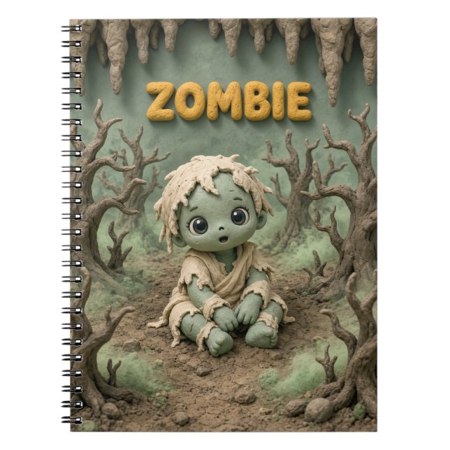 Cuaderno Bebé Zombie Adorable, Mitológico (Frente)