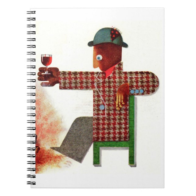 Cuaderno bebedor de vino AKA oenophile (Frente)