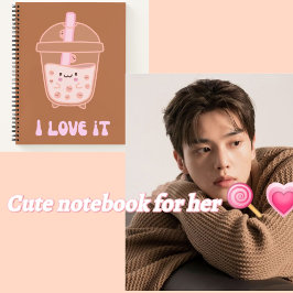 Cuaderno Bebida 💗 Boba 🤎 🥛 🍪