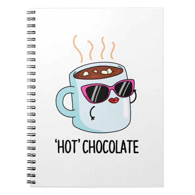 Cuaderno Bebida Divertida de Chocolate Caliente Juego de Pa (Frente)