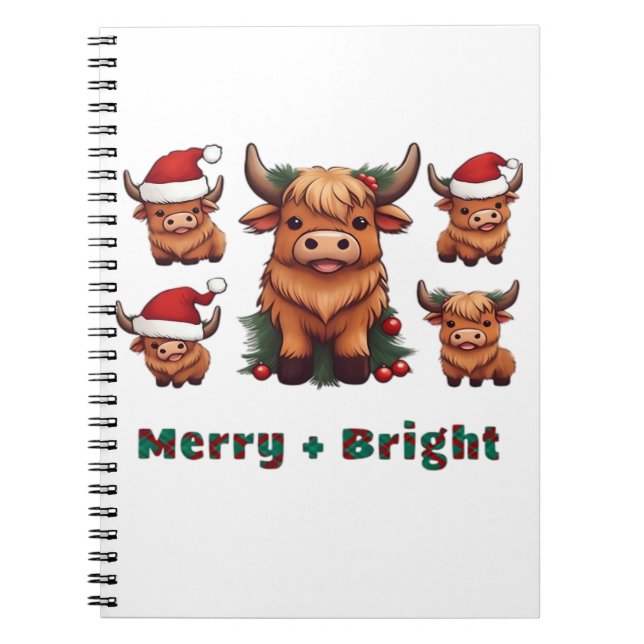 Cuaderno Bebida Fluffy Bebé Highland Café Bebida de vaca so (Frente)