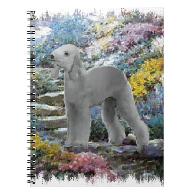 Cuaderno Bedlington Terrier Summer Garden Art (Frente)
