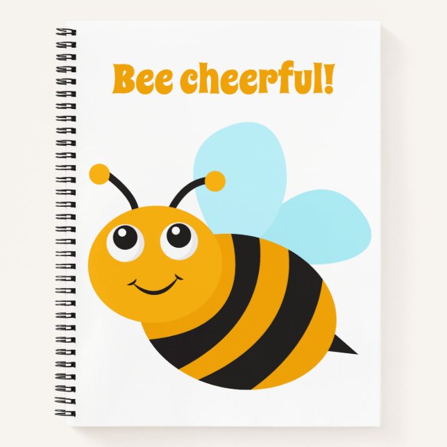 Cuaderno Bee alegre bloc de notas en espiral (Anverso)