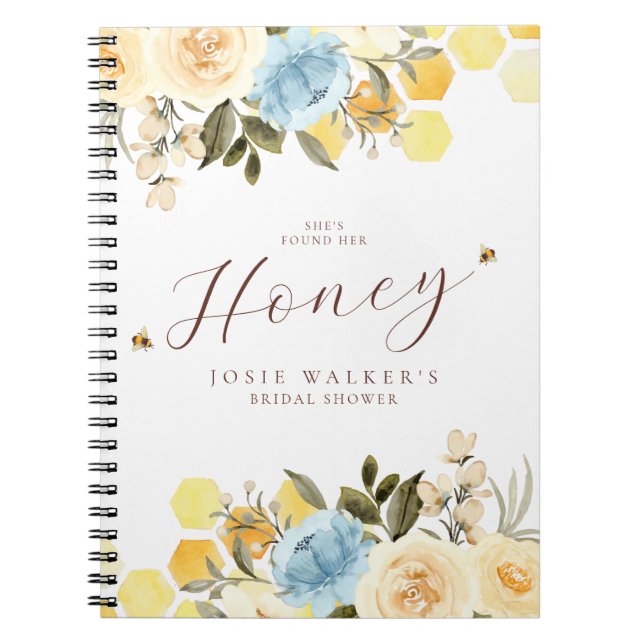 Cuaderno Bee Bridal Shower Guest (Frente)