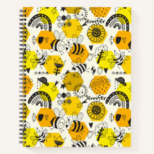 Cuaderno Bee Doodle Me Añadir Nombre Diversión