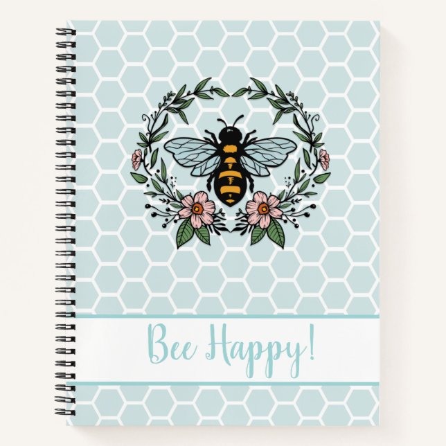 Cuaderno Bee Happy Floral (Anverso)