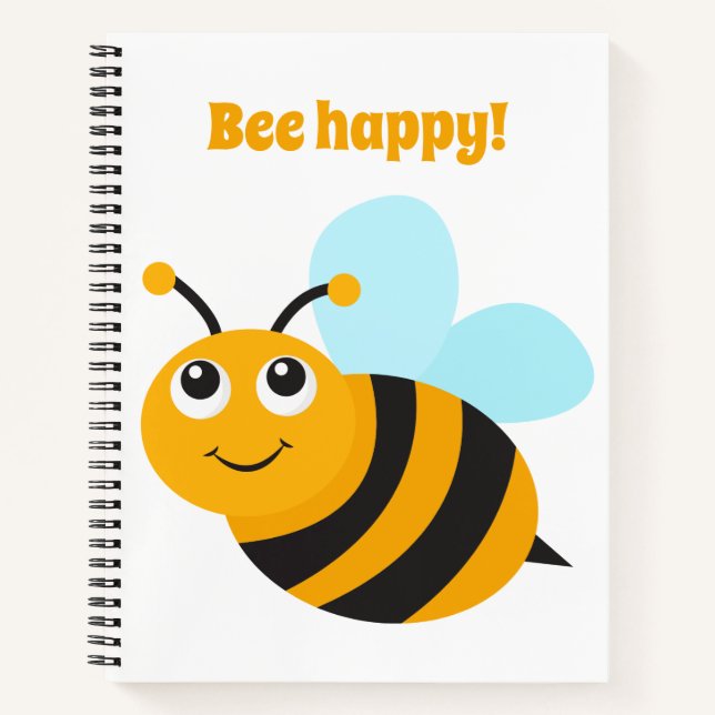 Cuaderno Bee happy Spiral Notebook (Anverso)