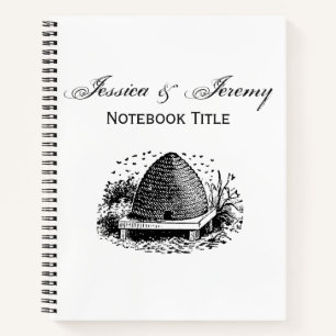 Cuaderno Bee Hive y Abejas #1 Vintage heráldico