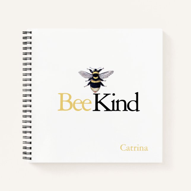 Cuaderno Bee Kind Bumblebee Journal Notebook (Anverso)