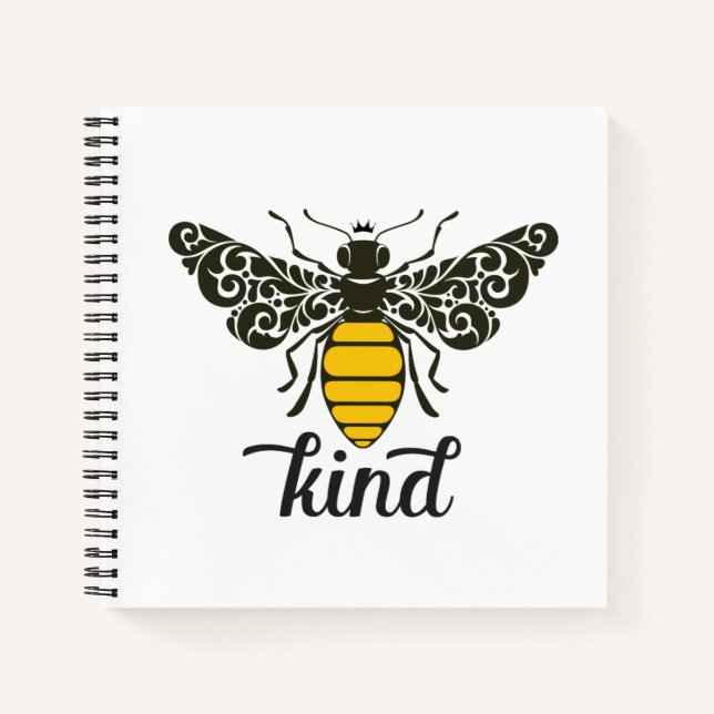 Cuaderno Bee Kind | Ser amable | Ornate Bee (Anverso)