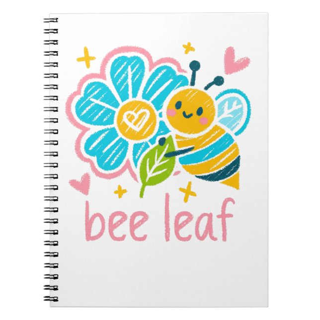 Cuaderno  Bee Leaf Believe Save The Bees for Calm-aesthetic (Frente)