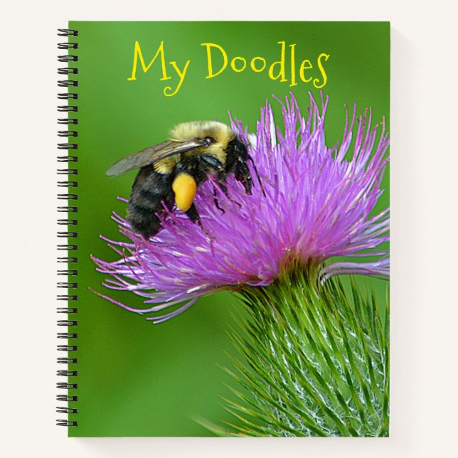 Cuaderno Bee On Thistle Doodle (Anverso)