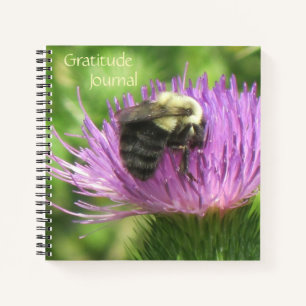 Cuaderno Bee On Thistle Gratitude Journal