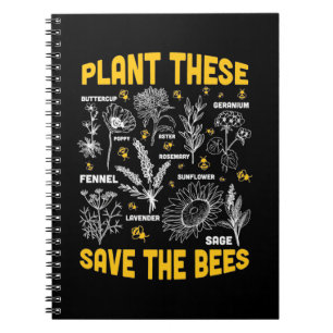 Cuaderno Beekeeper Gift   Plantar Estos Salven A Las Abejas